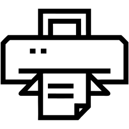imprimante ligne icône
