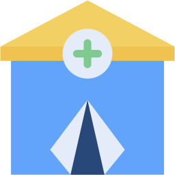 hospital flat icon