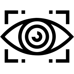 eye scan line icon
