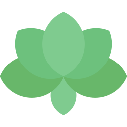 Lotus flach Icon
