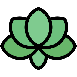 Lotus lineal farbe Icon