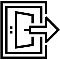 exit line icon