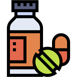medication lineal color icon