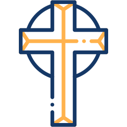 celtic cross two color icon
