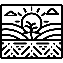 南非景观 线条 图标