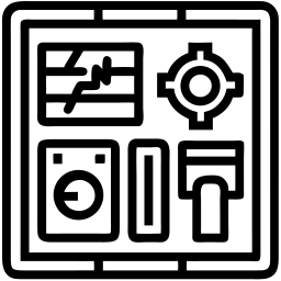 控制面板 线条 图标