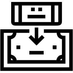 Geld linie Icon