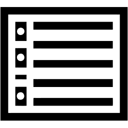 liste çizgi simge