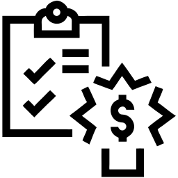 Lista de verificación línea icono