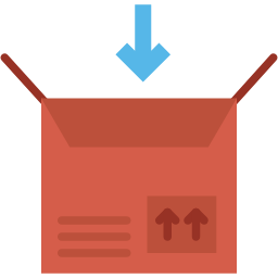 package flat icon