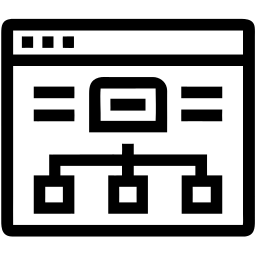 web page line icon
