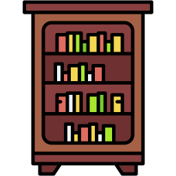 bookshelf lineal color icon