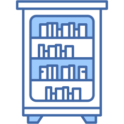 bookshelf two color icon