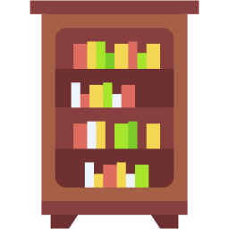 bookshelf flat icon