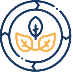 sustainability two-color icon