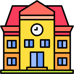 Universität lineal farbe Icon