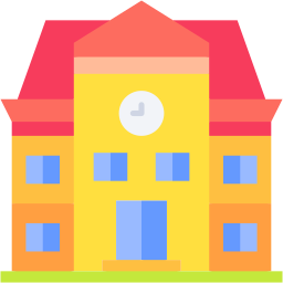 Universität flach Icon