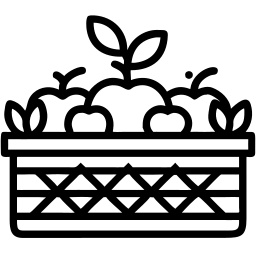 oktoberfest basket line icon