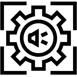 音频设置 线条 图标