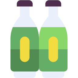 bebidas plano icono