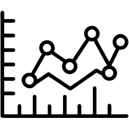 grafik garis ikon