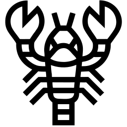 lobster line icon