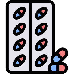 pills lineal color icon