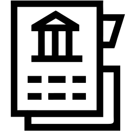 bancaire ligne icône