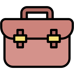 briefcase lineal-color icon