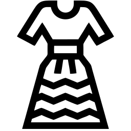 فستان خط أيقونة