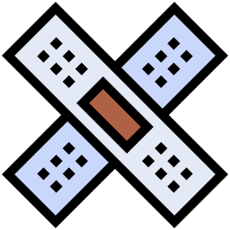 bandage lineal color icon