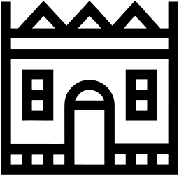 wedding venue line icon