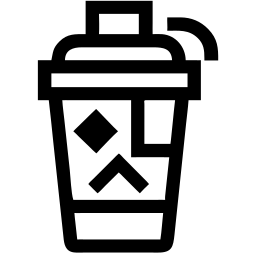 batidora de proteínas línea icono