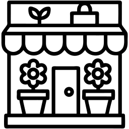 flower shop line icon