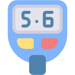 glucose meter flat icon