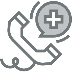 emergency call two color icon