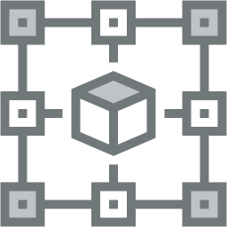 blockchain two color icon
