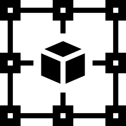 blockchain filled icon