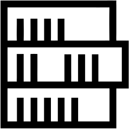 bookshelf line icon