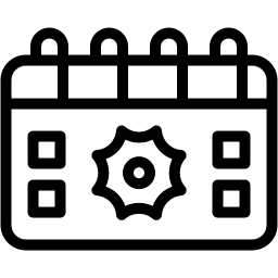 Kalender linie Icon
