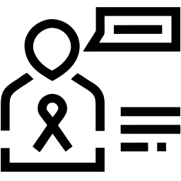 donor awareness line icon