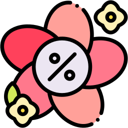 spring sale lineal color icon