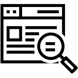 webpage line icon