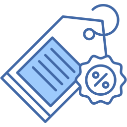 Verkaufs-Tag zwei farben Icon