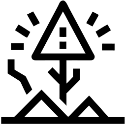 avviso siccità linea icona