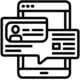 metaverse chat line icon
