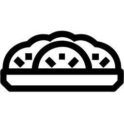 طعام خط أيقونة