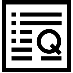 قائمة خط أيقونة