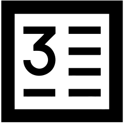 列表 线条 图标
