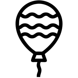 balloon line icon